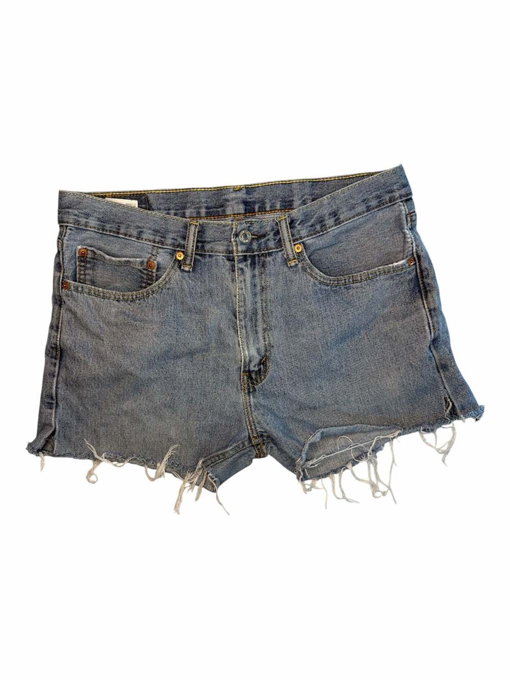 Levi's 505 Medium Wash Denim Cut-Off Shorts